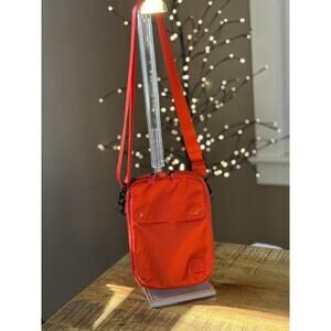 IHKWIP The XL Everyday Essentials Crossbody Faded Indigo Red Nylon Multi-Pkts